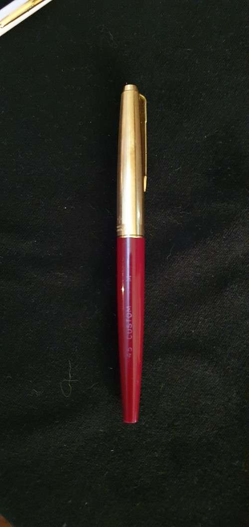 Parker Rolled Gold Fountain Pen plus Two ASAP Pens in Case