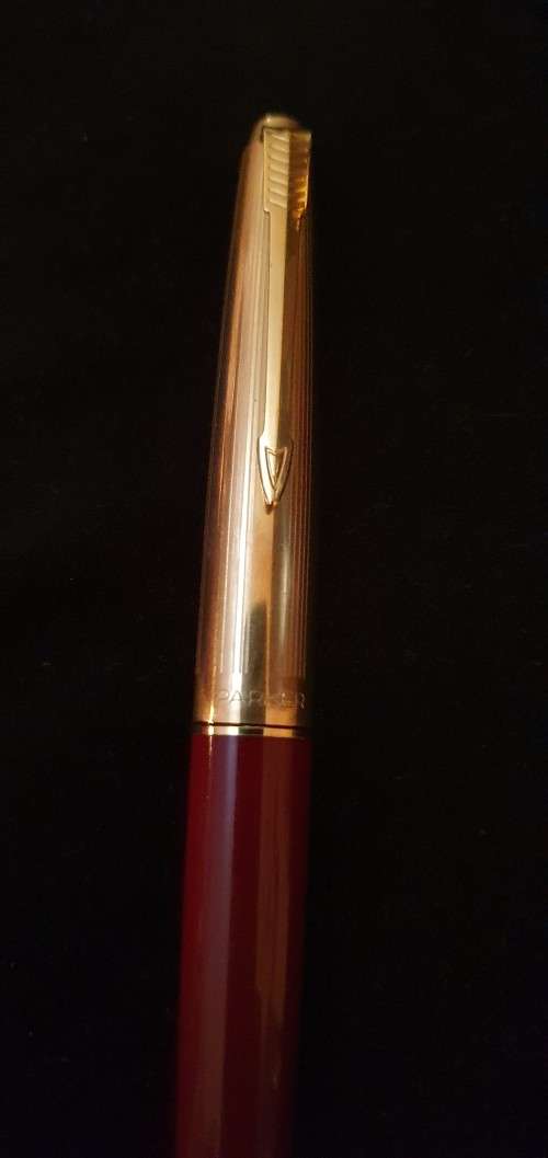 Parker Rolled Gold Fountain Pen plus Two ASAP Pens in Case