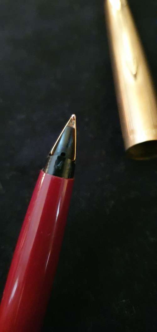 Parker Rolled Gold Fountain Pen plus Two ASAP Pens in Case