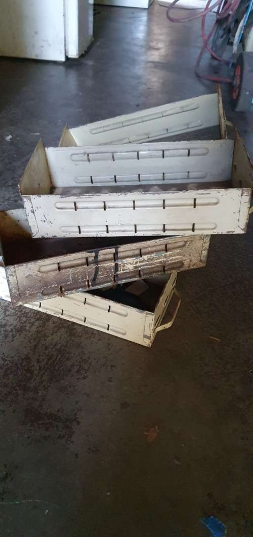 Vintage Metal  Machinist Drawer Rack