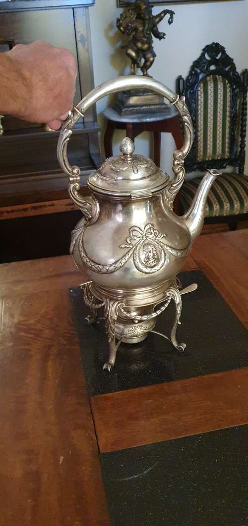 `````Reserved for Mikef13`````       Antique L. Bertsch  800 Dutch Silver Konfoor
