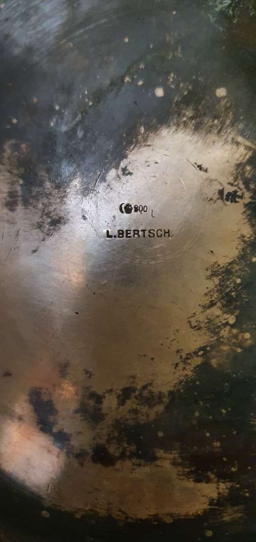 `````Reserved for Mikef13`````       Antique L. Bertsch  800 Dutch Silver Konfoor