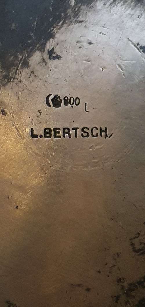 `````Reserved for Mikef13`````       Antique L. Bertsch  800 Dutch Silver Konfoor