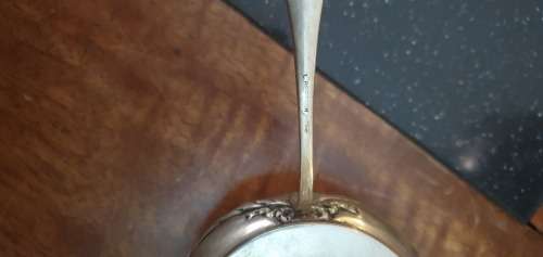 `````Reserved for Mikef13`````       Antique L. Bertsch  800 Dutch Silver Konfoor