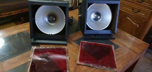 Two Square Stage Lights.