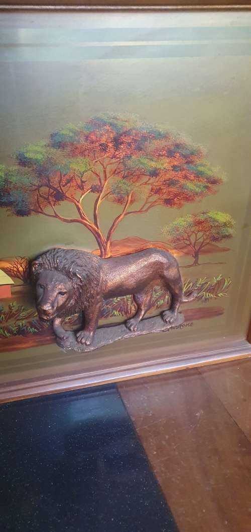 Large Framed Copper Art