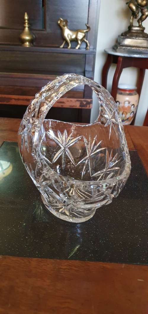 Vintage Crystal Basket