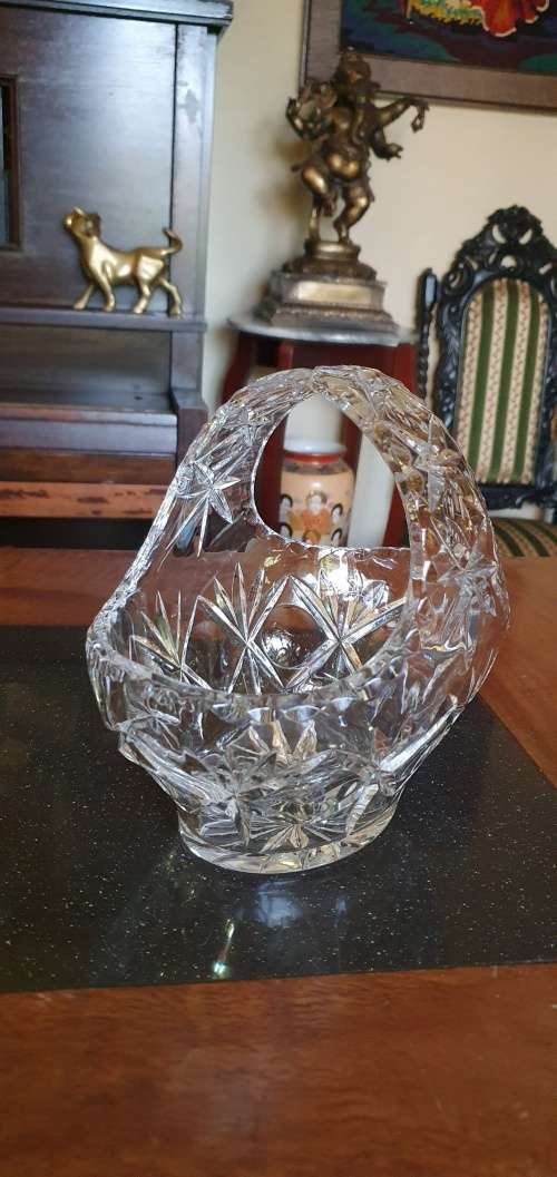 Vintage Crystal Basket