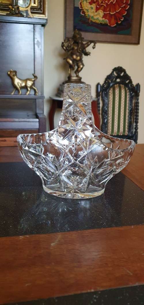 Vintage Crystal Basket