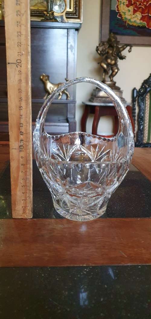 Vintage Crystal Basket