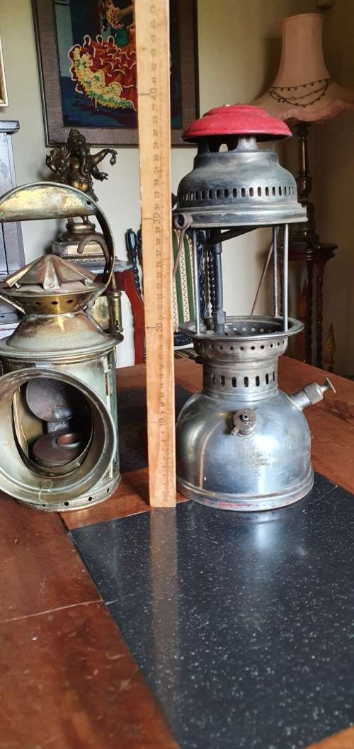 Antique Indian railway & Petromax Lamps