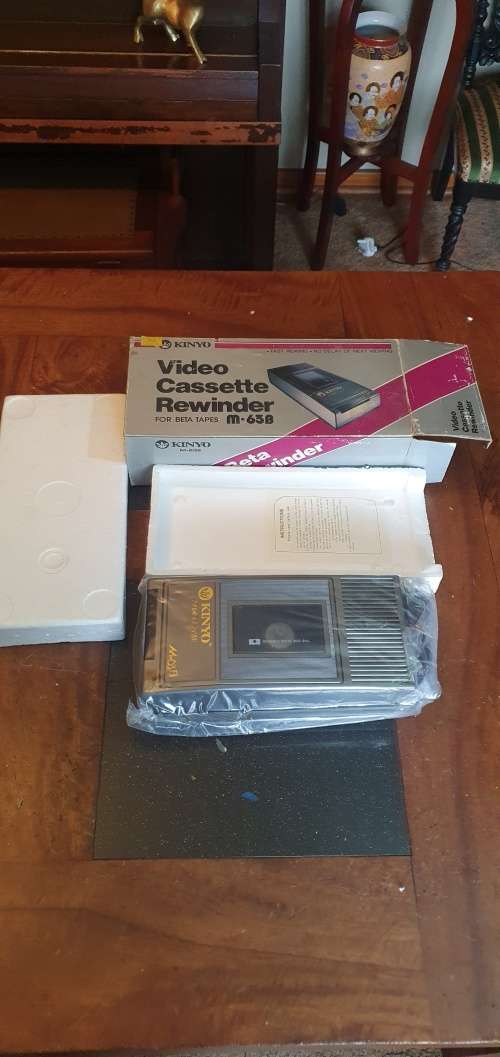 Vintage Kinyo Beta Cassette Rewinder, Still Sealed!