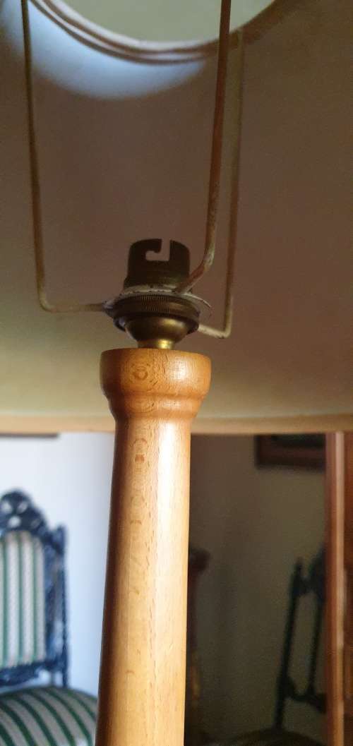 Beautiful Tall Wooden Lamp