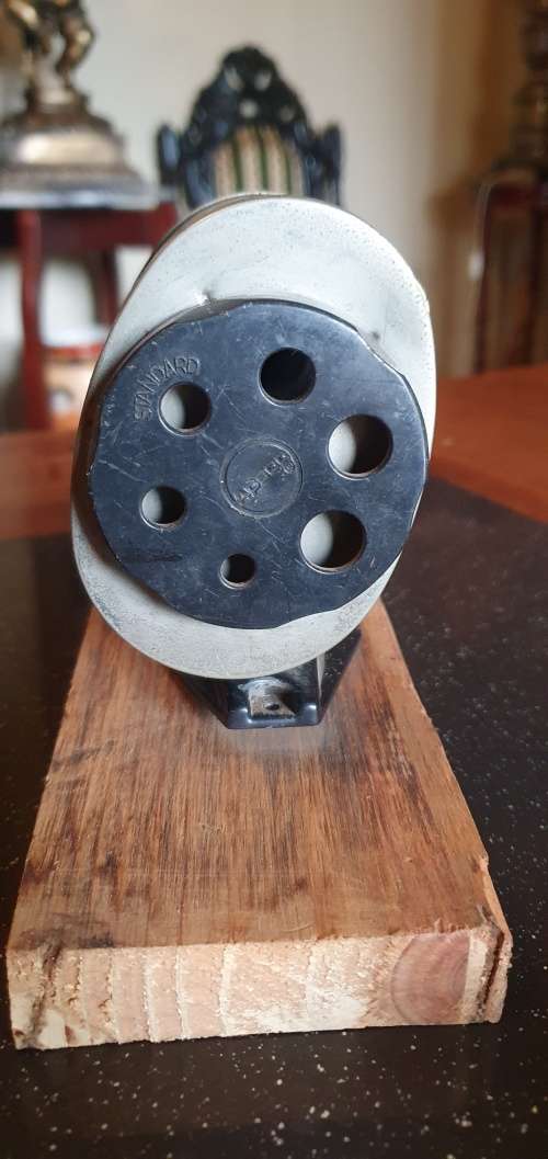 Vintage Pencil Sharpener & Two Vintage Candle Stick Holders