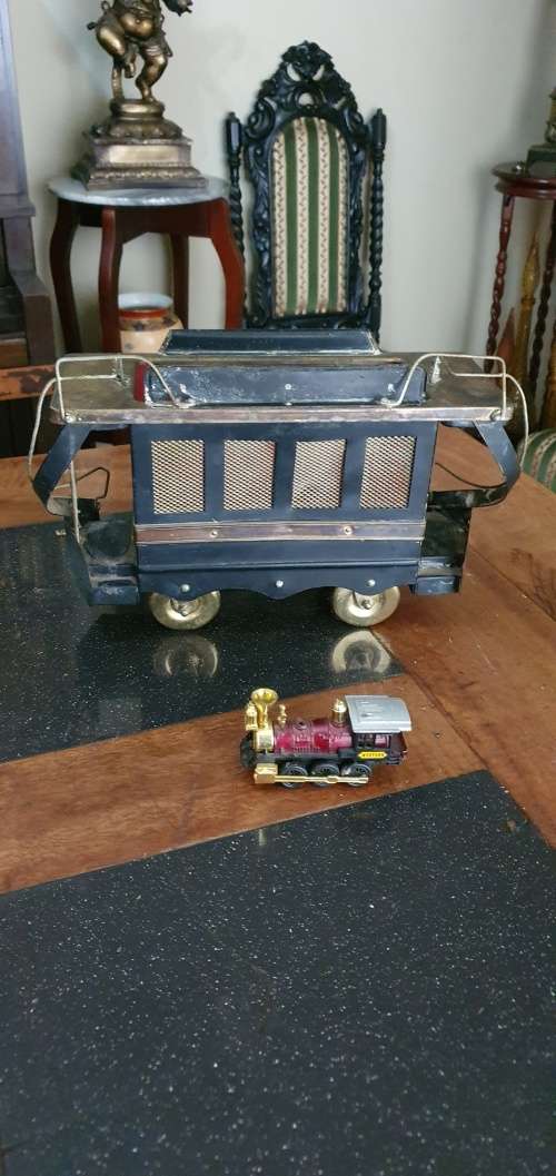 Vintage Musical Train Decanter Carrier