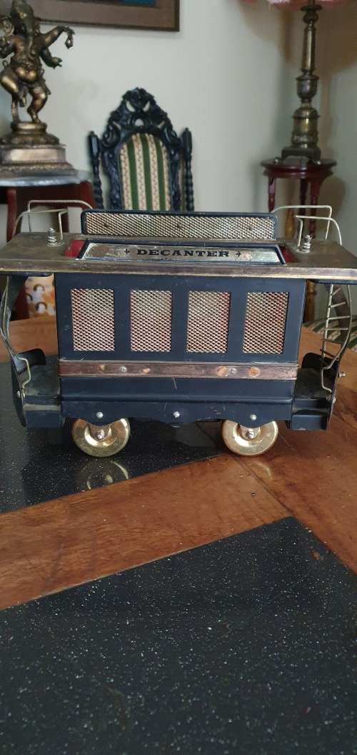 Vintage Musical Train Decanter Carrier