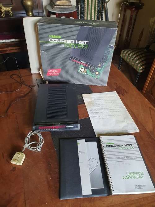 ` RESERVED FOR JOHN GROBLER`  Robotics Courier HST Modem