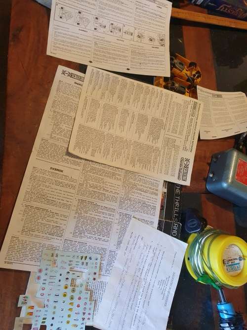 Vintage Scalextric Transformers, Cars, Accessories and Booklets