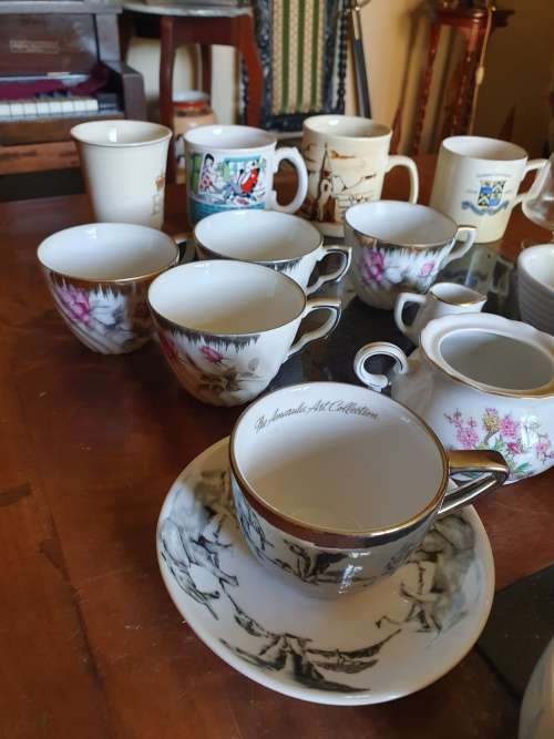 Beautiful Cut Glass Amber Bowl Plus Various items