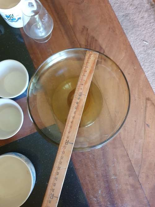 Beautiful Cut Glass Amber Bowl Plus Various items