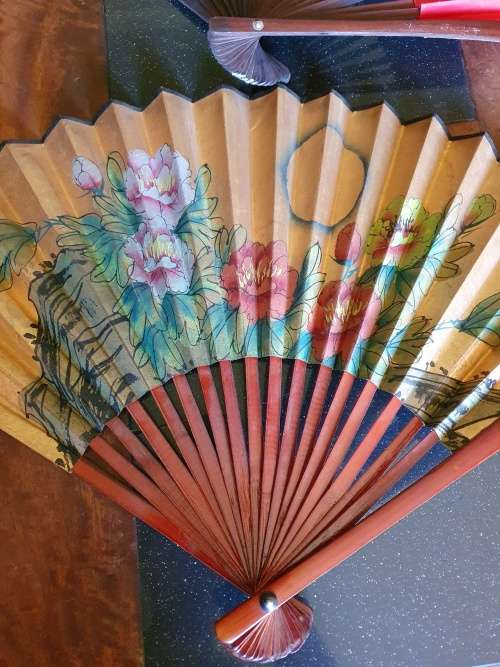 Two Beautiful Chinese Bamboo Fans