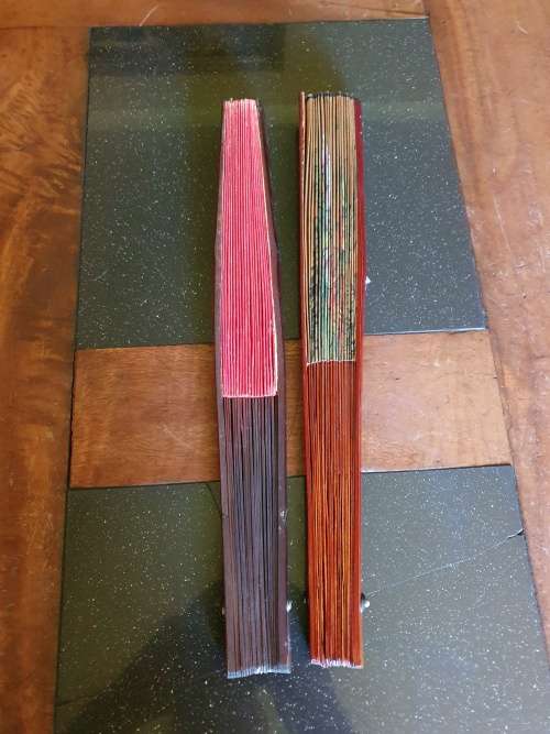 Two Beautiful Chinese Bamboo Fans