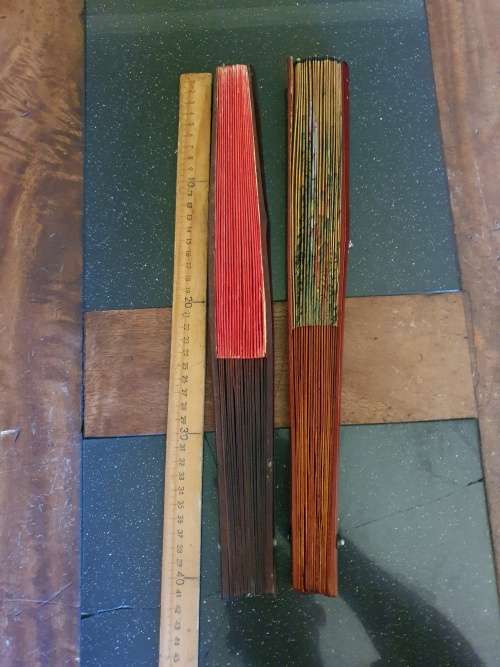 Two Beautiful Chinese Bamboo Fans