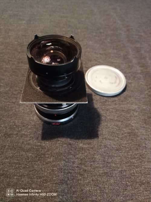 Rare Carl Zeiss Biogon Lens.  Linhoff Mount