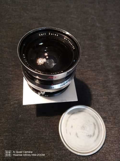Rare Carl Zeiss Biogon Lens.  Linhoff Mount