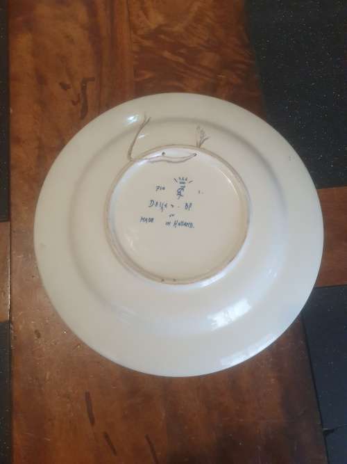 Stunning Vintage Delft Plate
