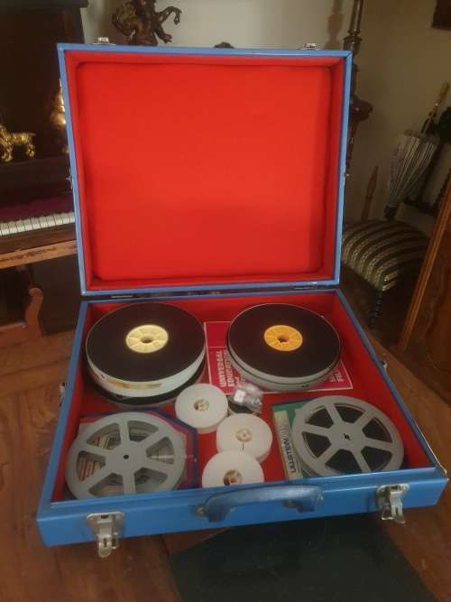 Super 8mm & 16mm Film Reels In Large Fiberglass Case