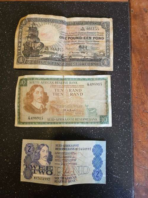 South Africa Vintage Bank Notes