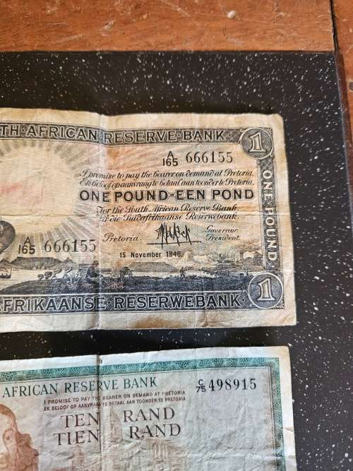 South Africa Vintage Bank Notes