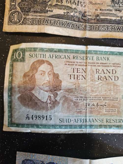 South Africa Vintage Bank Notes