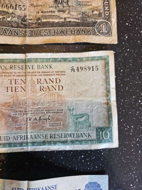 South Africa Vintage Bank Notes