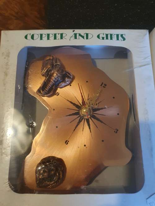 2 X Big Five Copper Clocks