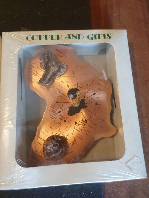 2 X Big Five Copper Clocks