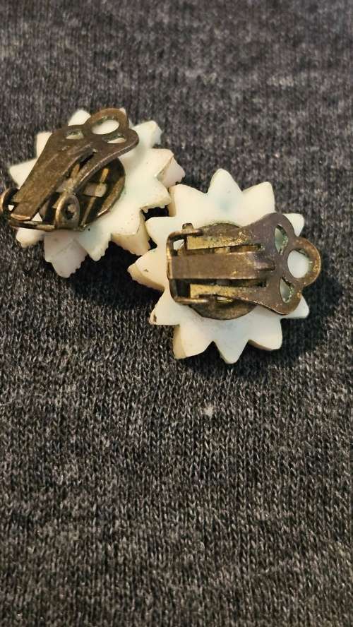 Gorgeous Set of 1930s-1950s Porcelain Earings