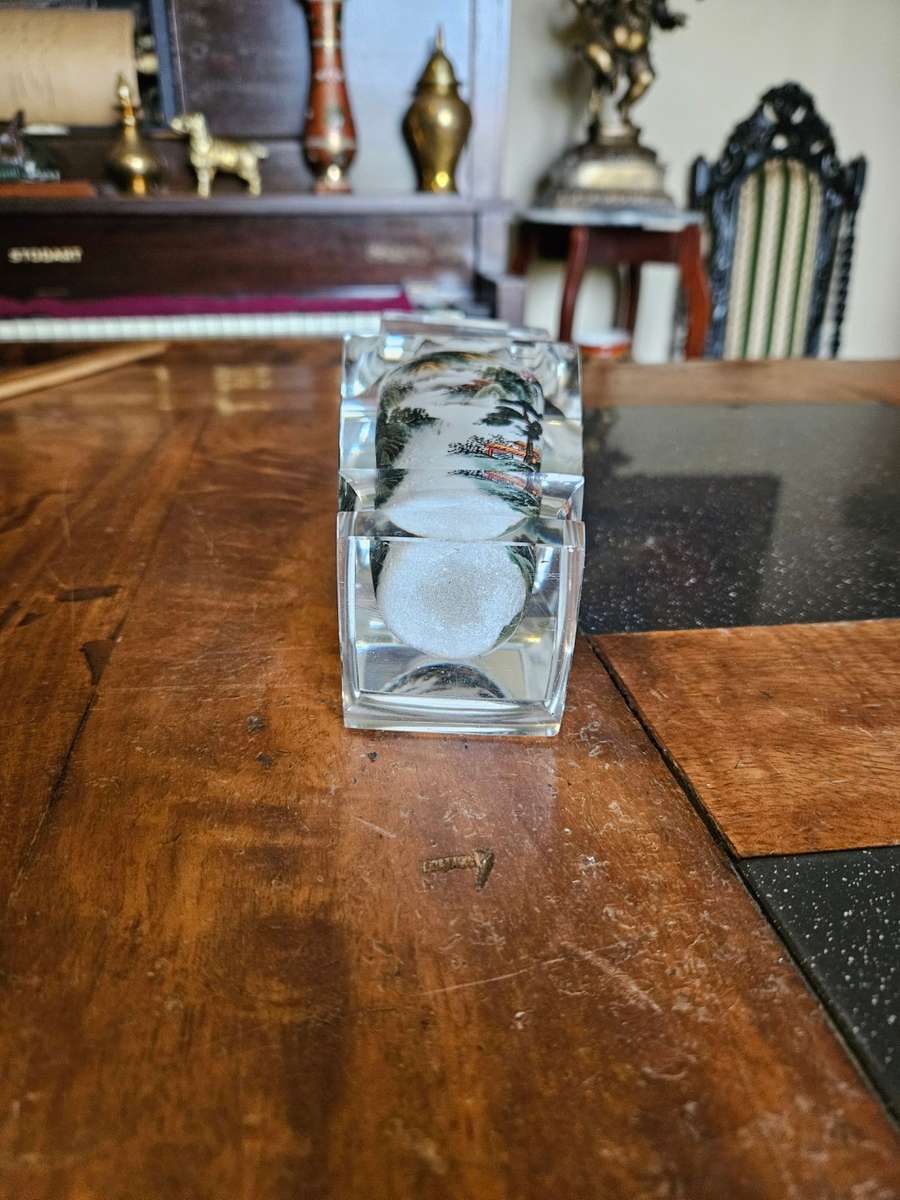 Inverted Art in Crystal Vase