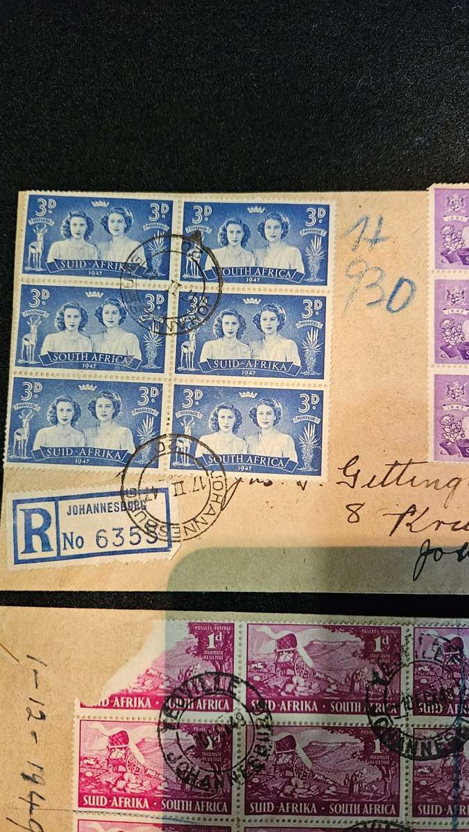 Collectable Stamps on Envelopes