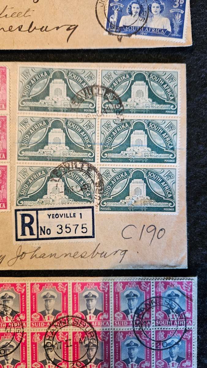 Collectable Stamps on Envelopes