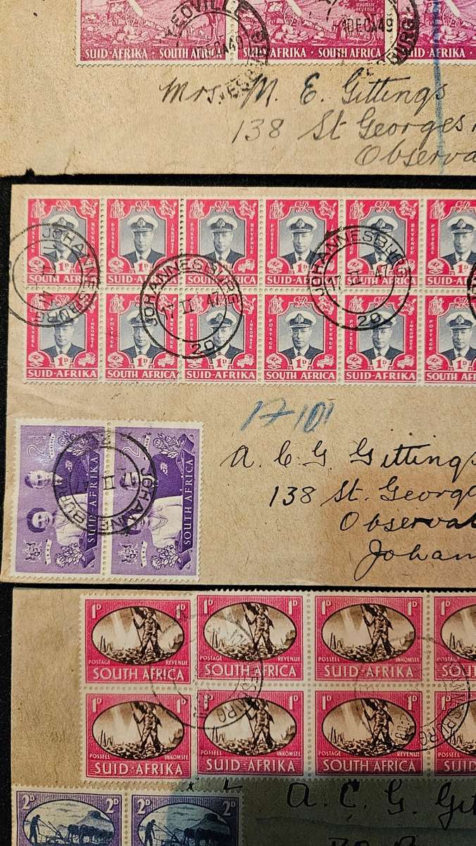 Collectable Stamps on Envelopes