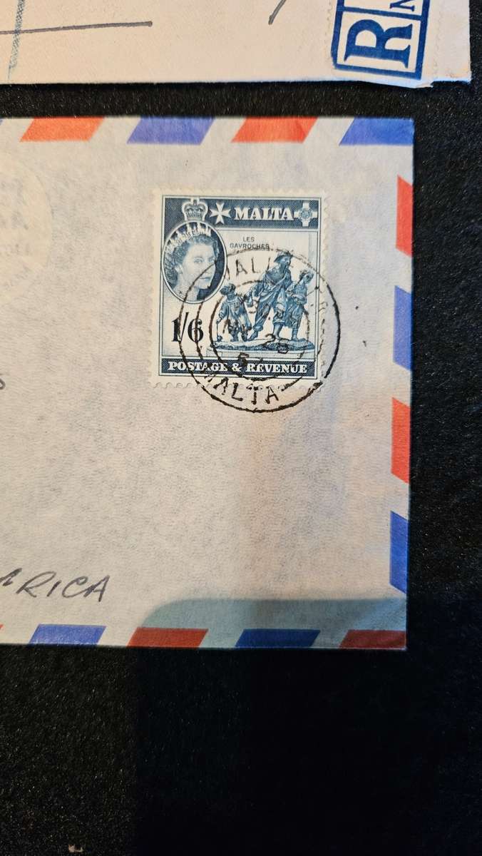 Collection of Stamps on Envelopes