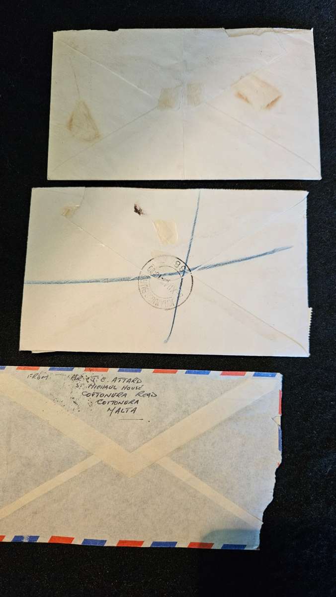 Collection of Stamps on Envelopes