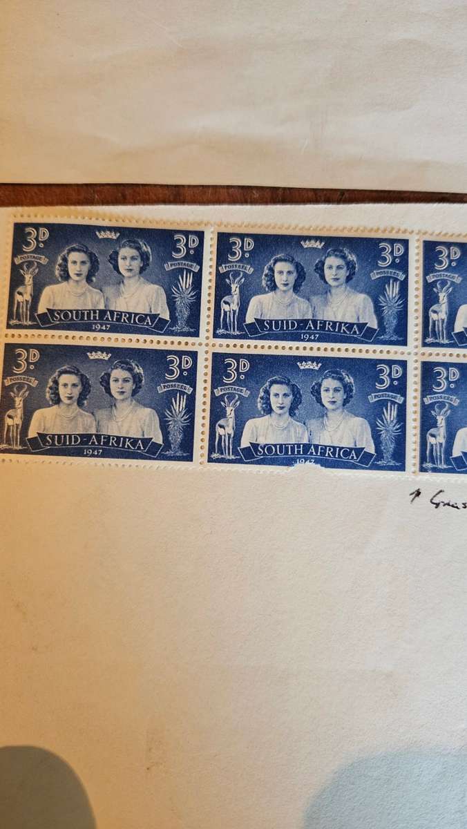 South African Stamp Sheet 1947