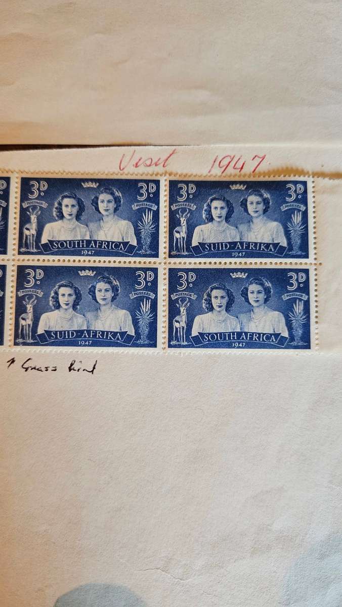 South African Stamp Sheet 1947