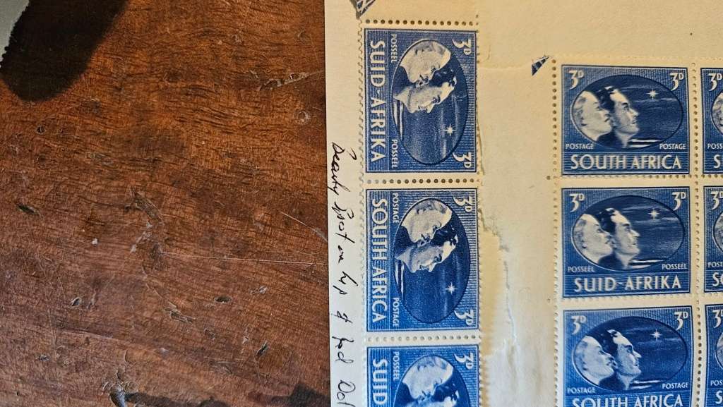 South African Stamp Sheet 1947