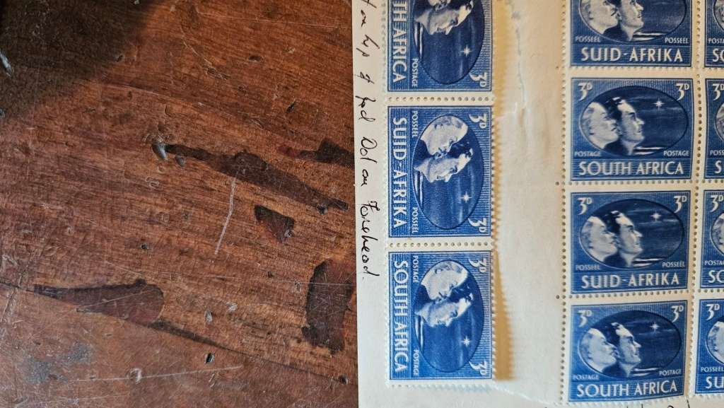 South African Stamp Sheet 1947