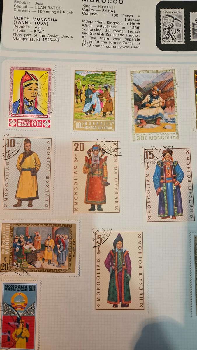 Mongolia. Nicaragua, Germany & Finland Stamps