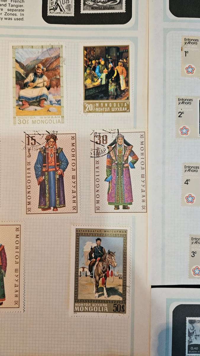 Mongolia. Nicaragua, Germany & Finland Stamps